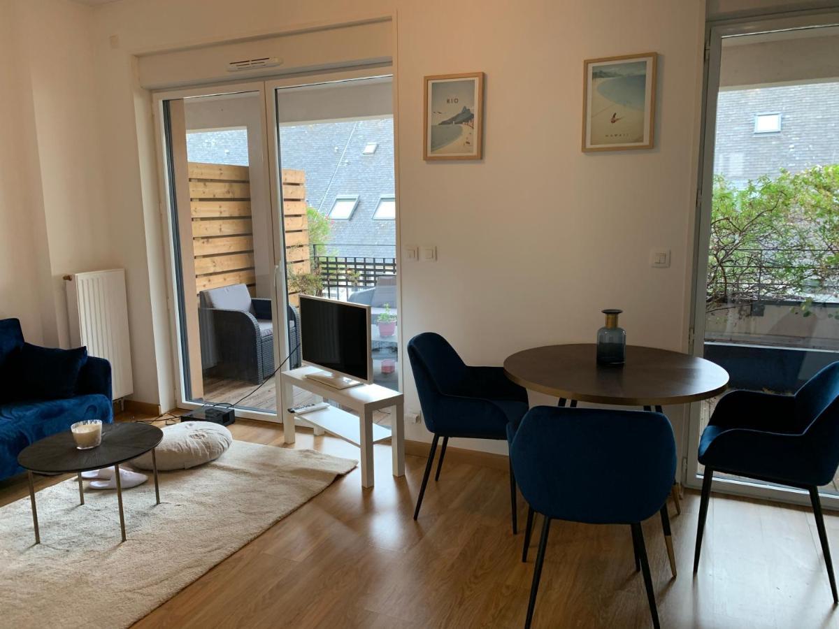 Appartement Centre Ville Avec Terrasse Et Parking Securise แรนส์ ภายนอก รูปภาพ